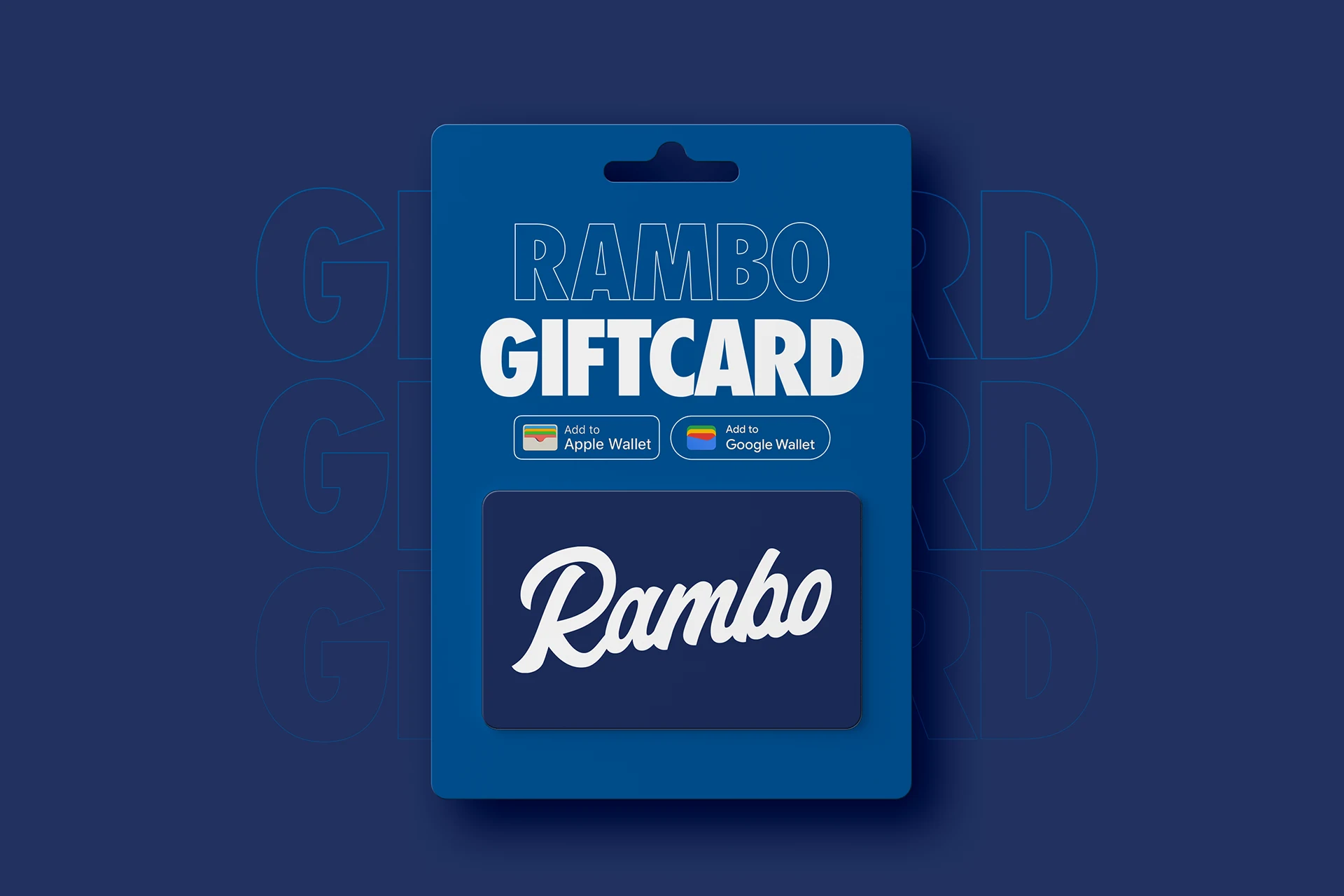 Get or give a RAMBO gift card